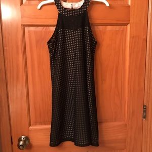 Candies juniors black halter dress.  XS. EC